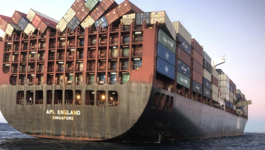 Inspections showed that around 550 lashing plates needed to be replaced on APL England. Credit: Australian Maritime Safety Authority (AMSA) Image:Inspections showed that around 550 lashing plates needed to be replaced on APL England. Credit: Australian Maritime Safety Authority (AMSA)