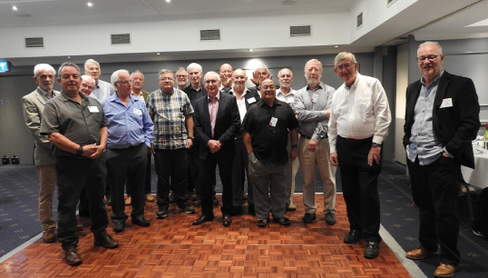 The 1970 intake of engineer cadets from Plymouth School of Maritime Studies, meeting up again at what turned out to be their 52-year reunion CREDIT: Mark Wilding Image:The 1970 intake of engineer cadets from Plymouth School of Maritime Studies, meeting up again at what turned out to be their 52-year reunion CREDIT: Mark Wilding