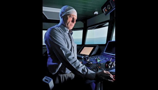 A participant wired up to collect brain activity data for Project Horizon, a 2012 fatigue study investigating the impact of watchkeeping patterns on the cognitive performance of seafarers. Nautilus was a partner in Project Horizon, which was funded by the EU Image:A participant wired up to collect brain activity data for Project Horizon, a 2012 fatigue study investigating the impact of watchkeeping patterns on the cognitive performance of seafarers. Nautilus was a partner in Project Horizon, which was funded by the EU