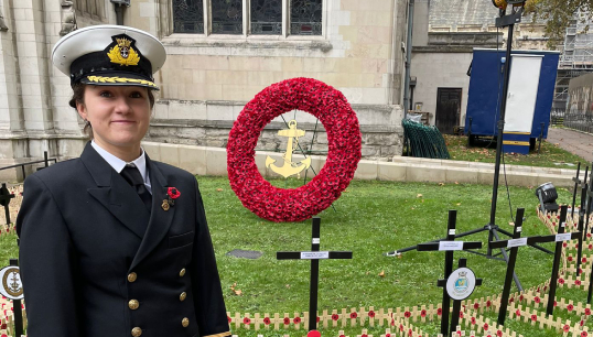 Nautilus member Lorna Baird has represented the UK Merchant Navy at a service of remembrance at Westminster Abbey Image:Nautilus member Lorna Baird has represented the UK Merchant Navy at a service of remembrance at Westminster Abbey