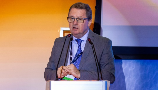 Mark Dickinson speaking in Liverpool in October 2023, when the research project Mapping Our Maritime Future was launched. Image: Brad Wakefield Image:Mark Dickinson speaking in Liverpool in October 2023, when the research project Mapping Our Maritime Future was launched. Image: Brad Wakefield