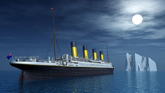 Image:The popular image of the Titanic. Image: Getty Images