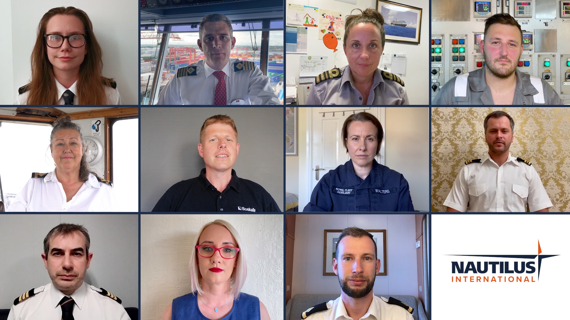 Das Video zeigt elf Seeleute aus verschiedenen Tätigkeitsbereichen Image:Das Video zeigt elf Seeleute aus verschiedenen Tätigkeitsbereichen