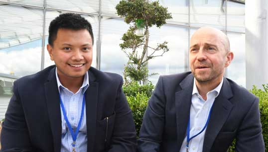 Sea to City mentee Ron Llamas, left, and Maritime London director Phil Parry. Image: Maritime London Image:Sea to City mentee Ron Llamas, left, and Maritime London director Phil Parry. Image: Maritime London