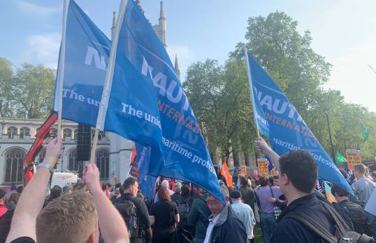 Nautilus attending the recent TUC rally opposing the government's anti-strike legislation. Image: Nautilus International Image:Nautilus attending the recent TUC rally opposing the government's anti-strike legislation. Image: Nautilus International
