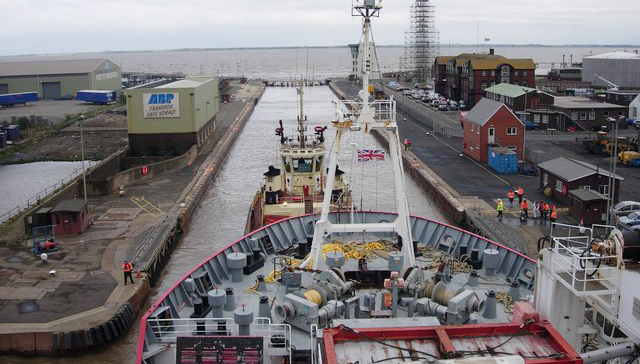 The UK's ports sector is vital for trade, as up to 95% of goods arrive or depart by sea. Image: Immingham Docks on the Humber Estuary, one of the UK's major ports,Wikimedia Commons Image:The UK's ports sector is vital for trade, as up to 95% of goods arrive or depart by sea. Image: Immingham Docks on the Humber Estuary, one of the UK's major ports,Wikimedia Commons