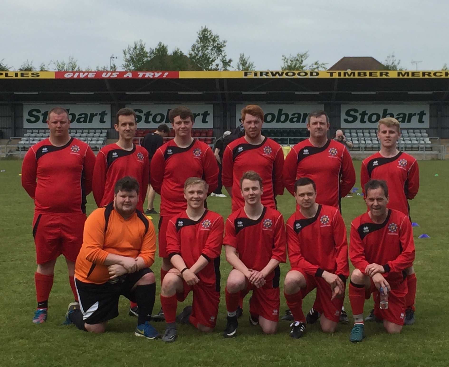 The players from Nautilus I and Nautilus Int line up ahead of the Marine Challenge Cup. Image:The players from Nautilus I and Nautilus Int line up ahead of the Marine Challenge Cup.