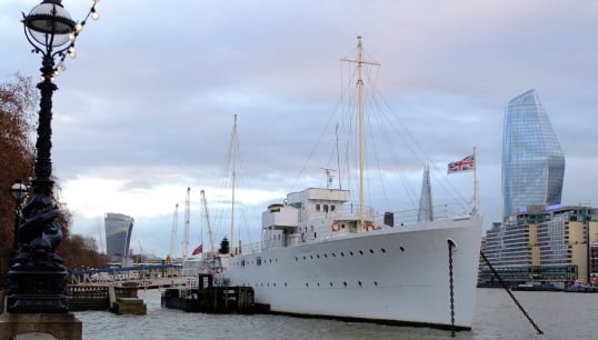 HQS Wellington pictured on the Thames in 2018. Image: Bill Harrison/Wikimedia Commons Image:HQS Wellington pictured on the Thames in 2018. Image: Bill Harrison/Wikimedia Commons