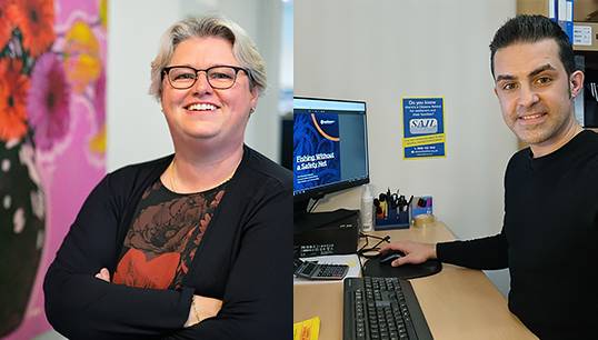 From left: ISWAN chair Karin Orsel, and SAIL manager Michael Edwards. Images: ISWAN/SAIL Image:From left: ISWAN chair Karin Orsel, and SAIL manager Michael Edwards. Images: ISWAN/SAIL