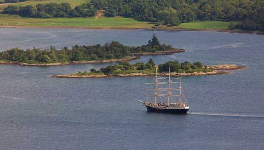 Tallship Tenacious on a previous voyage. Image: JST Image:Tallship Tenacious on a previous voyage. Image: JST