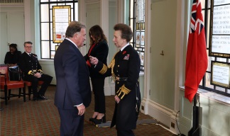 Captain Kirkby receives his Medal from HRH, The Princess Royal Image:Captain Kirkby receives his Medal from HRH, The Princess Royal