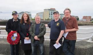Nautilus casework John Norris (far right), with, from left : Ron Paddison -Hull Fishing Heritage Centre,Sally Taylor - The Fishermens Mission; Davis Smith - Hull Fishing Heritage Centre; Jerry Thompson - Hull Fishing Heritage Centre. Image:Nautilus casework John Norris (far right), with, from left : Ron Paddison -Hull Fishing Heritage Centre,Sally Taylor - The Fishermens Mission; Davis Smith - Hull Fishing Heritage Centre; Jerry Thompson - Hull Fishing Heritage Centre.