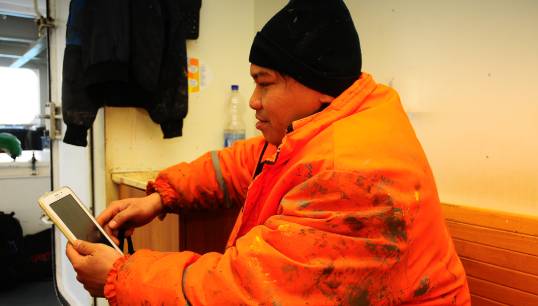 Quality and cost of connectivity at sea are still concerning for seafarers. Image: Danny Cornelissen Image:Quality and cost of connectivity at sea are still concerning for seafarers. Image: Danny Cornelissen