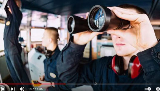 Seafarers at work are also featured in a YouTube music video produced for the record. Image: Ince Image:Seafarers at work are also featured in a YouTube music video produced for the record. Image: Ince