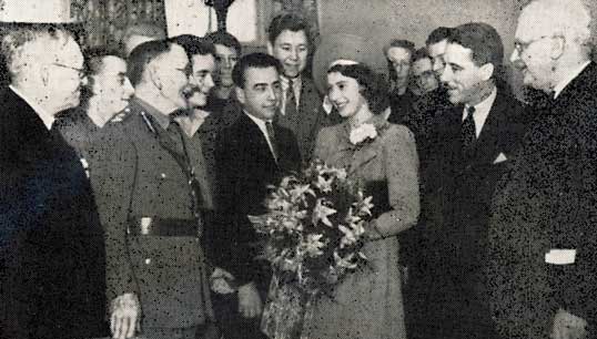 H.R.H. Princess Elizabeth chatting with Merchant Navy seafarers in the home she opened in Aberdeen in 1944 for Sailors' Society. Image: Sailors' Society Image:H.R.H. Princess Elizabeth chatting with Merchant Navy seafarers in the home she opened in Aberdeen in 1944 for Sailors' Society. Image: Sailors' Society