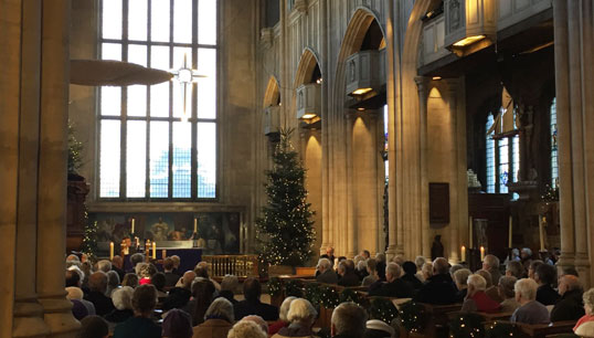 A Sailors' Society (pre-Covid) Christmas carol service. Image: Sailors' Society Image:A Sailors' Society (pre-Covid) Christmas carol service. Image: Sailors' Society