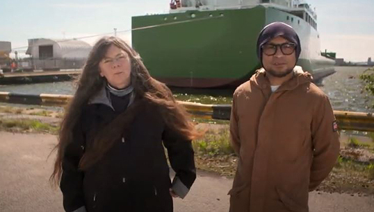 Professor Helen Sampson, director head of SIRC, and fellow researcher Dr Nelson Turgo of Cardiff University, who, along with other key stakeholders, appear in film and reflect on the findings. Image: Seafarers International Research Centre (SIRC) Image:Professor Helen Sampson, director head of SIRC, and fellow researcher Dr Nelson Turgo of Cardiff University, who, along with other key stakeholders, appear in film and reflect on the findings. Image: Seafarers International Research Centre (SIRC)
