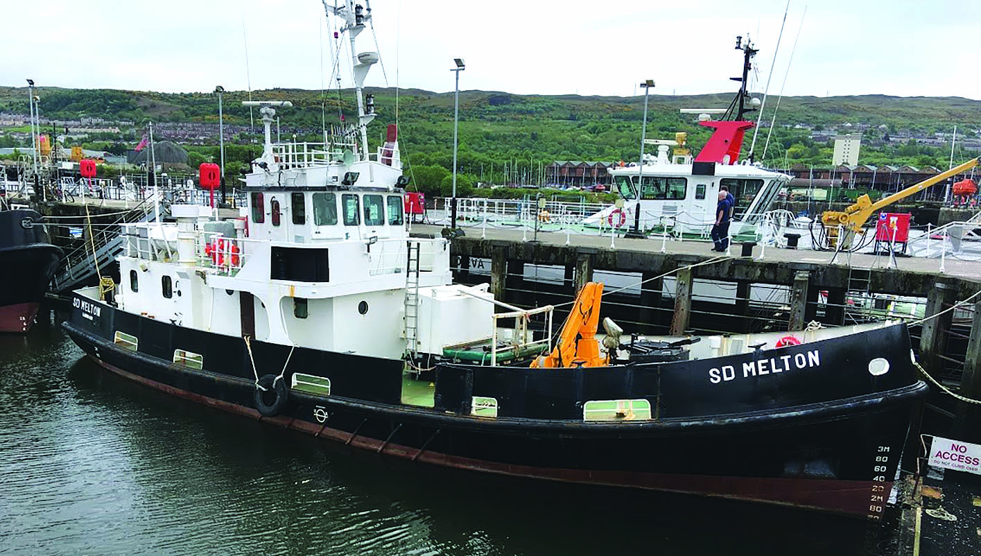 SD Melton, the former Serco vessel which is being refitted as a medical ship for the Vine Trust. Image:SD Melton, the former Serco vessel which is being refitted as a medical ship for the Vine Trust.