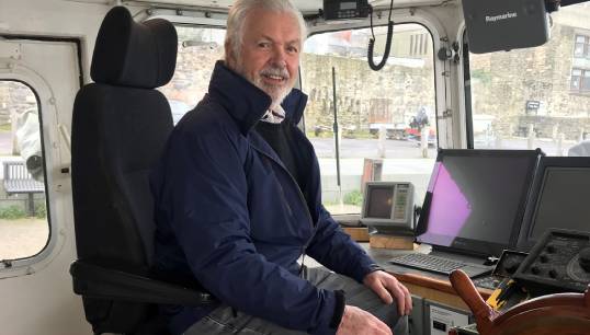 Capt David Warden-Owen MNM on the Island Reach before its refit. Images: By courtesy of David Warden-Owen Image:Capt David Warden-Owen MNM on the Island Reach before its refit. Images: By courtesy of David Warden-Owen