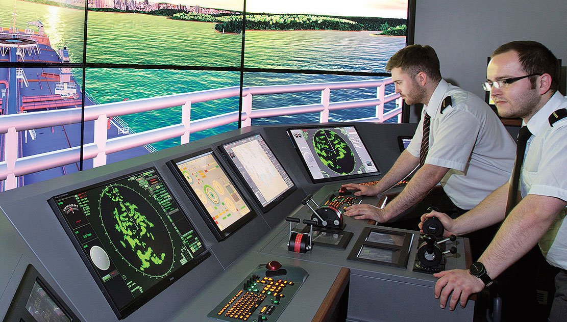 Top image: Simulator training at City of Glasgow College shows the hi-tech nature of seafaring today. Image:Top image: Simulator training at City of Glasgow College shows the hi-tech nature of seafaring today.
