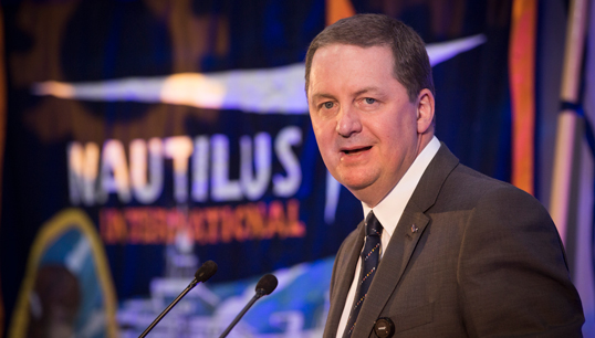 Nautilus general secretary Mark Dickinson hailed moves to modernise the maritime cadet training syllabus. Image:Nautilus general secretary Mark Dickinson hailed moves to modernise the maritime cadet training syllabus.