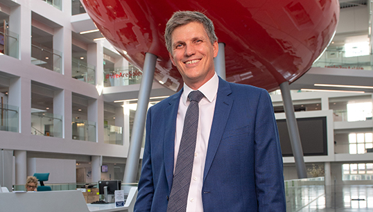 Warsash Maritime School director Lars Lippuner pictured in the faculty's new buildings at Solent University Image:Warsash Maritime School director Lars Lippuner pictured in the faculty's new buildings at Solent University