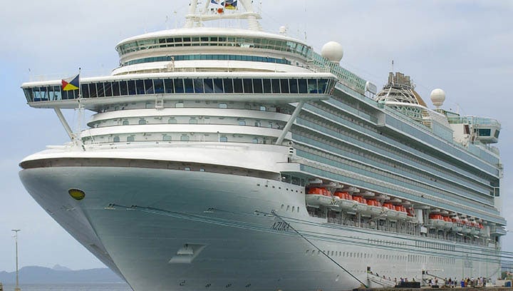P&O Cruises ship Azura, whose captain was fined £88,500 in November 2018 for using fuel with excessive sulphur levels Image:P&O Cruises ship Azura, whose captain was fined £88,500 in November 2018 for using fuel with excessive sulphur levels