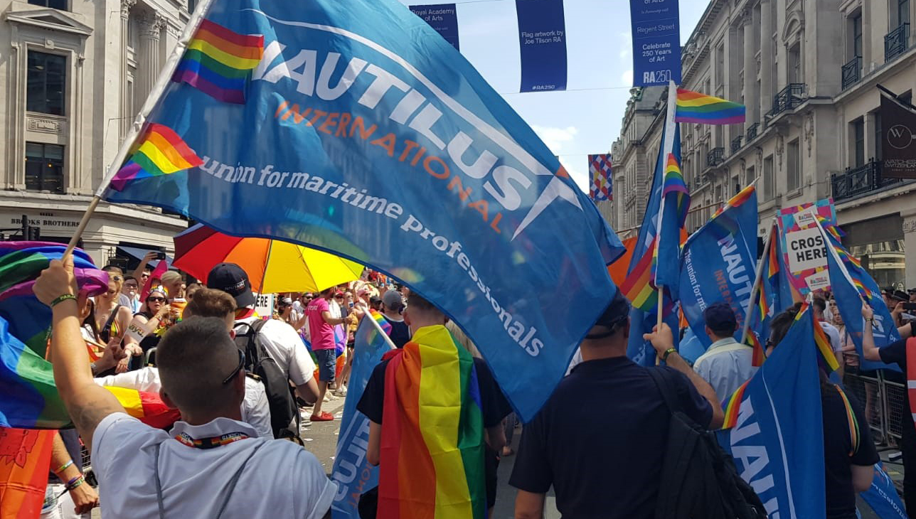 Join Nautilus at the Pride in Maritime roundtable in September to hear the latest on global LGBT+ initiatives. Image: Nautilus International Image:Join Nautilus at the Pride in Maritime roundtable in September to hear the latest on global LGBT+ initiatives. Image: Nautilus International