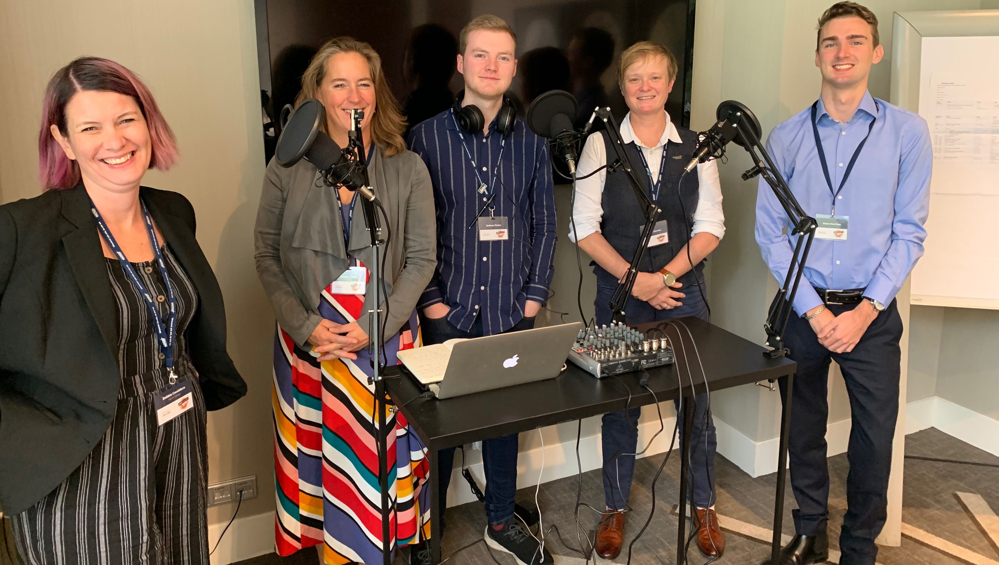 Podcast participants from left to right: Debbie Cavaldoro, Jessica Tyson, Graham Fisher, Sarah Stevens and Adam Harrison Image:Podcast participants from left to right: Debbie Cavaldoro, Jessica Tyson, Graham Fisher, Sarah Stevens and Adam Harrison
