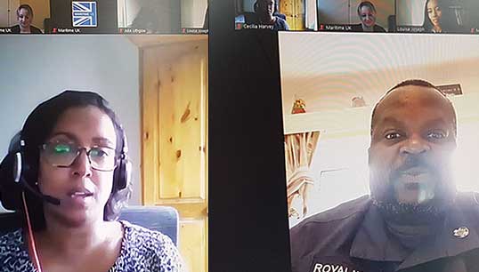 Webinar panellists speaking from left: Cecilia Harvey, and Eugene Ligale.
Image:Webinar panellists speaking from left: Cecilia Harvey, and Eugene Ligale.