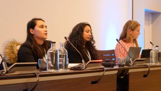 Valentina spoke at an ITF inland navigation conference in December 2022. Image: ITF Image:Valentina spoke at an ITF inland navigation conference in December 2022. Image: ITF