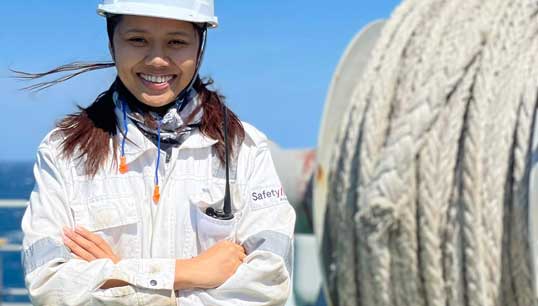 Beyond the 2%: The report highlights the vital need for change within the maritime industry to improve recruitment and retention of women seafarers. Image: The Mission to Seafarers Image:Beyond the 2%: The report highlights the vital need for change within the maritime industry to improve recruitment and retention of women seafarers. Image: The Mission to Seafarers