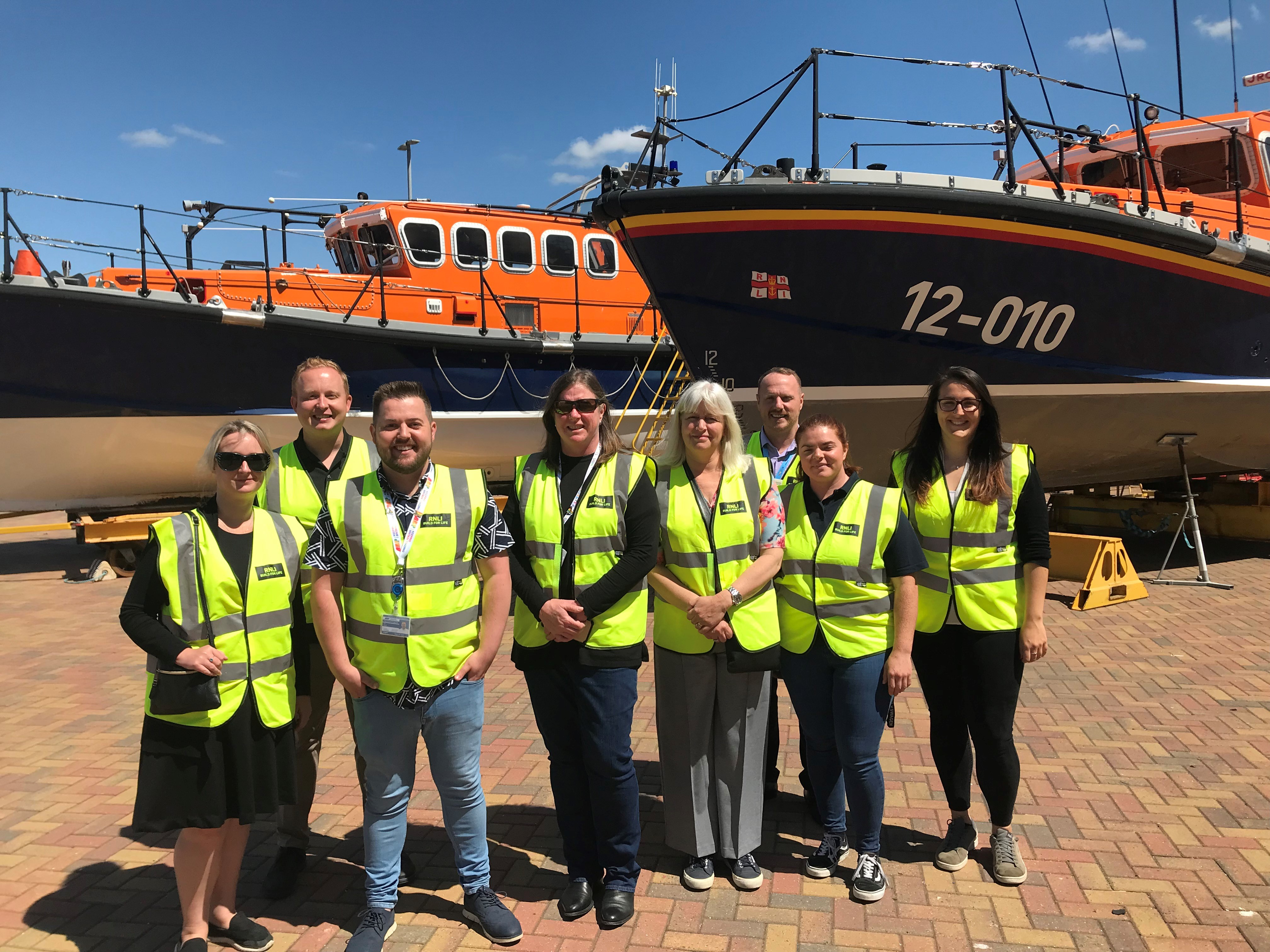 The Maritime UK Pride in Maritime Network group who were at the hybrid roundtable meeting hosted at the RNLI Poole college. Image: Maritime UK/RNLI Image:The Maritime UK Pride in Maritime Network group who were at the hybrid roundtable meeting hosted at the RNLI Poole college. Image: Maritime UK/RNLI