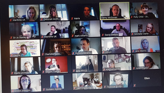 More than 40 people joined the Pride in Maritime Network webinar. Image:More than 40 people joined the Pride in Maritime Network webinar.