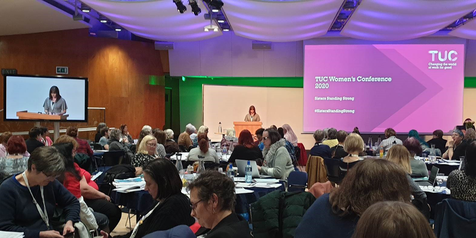 Nautilus strategic organiser Rachel Lynch speaks at the 2020 TUC Women's Conference Image:Nautilus strategic organiser Rachel Lynch speaks at the 2020 TUC Women's Conference