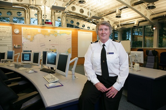 Female maritime pioneer Sue Nelson at work for HM Coastguard. CREDIT: Courtesy of Sue Nelson Image:Female maritime pioneer Sue Nelson at work for HM Coastguard. CREDIT: Courtesy of Sue Nelson