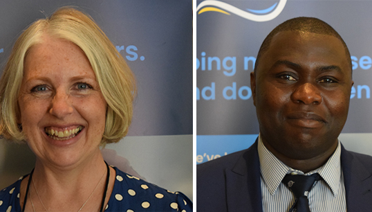 The Seafarers' Charity impact executive Jo Doneny (L) and finance analyst Freddy Onono who were founding members of the Charity's diversity group. Image: The Seafarers' Charity
Image:The Seafarers' Charity impact executive Jo Doneny (L) and finance analyst Freddy Onono who were founding members of the Charity's diversity group. Image: The Seafarers' Charity