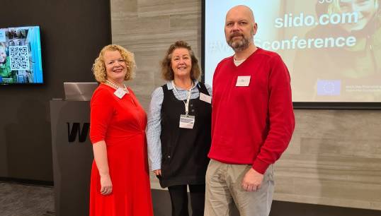 Getting smarter on recruitment and retention: Nautilus executive officer Sascha Meijer with members Dawn Franklyn and Bert Boutsma at the WESS conference in Brussels. Image: Nautilus International Image:Getting smarter on recruitment and retention: Nautilus executive officer Sascha Meijer with members Dawn Franklyn and Bert Boutsma at the WESS conference in Brussels. Image: Nautilus International