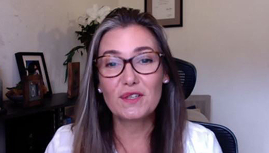 UKHO chief customer officer Cathrine Armour speaking during the online Women in Shipping Virtual Summit 2021. Image:UKHO chief customer officer Cathrine Armour speaking during the online Women in Shipping Virtual Summit 2021.