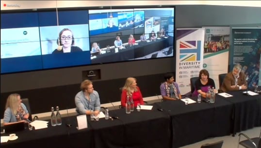Panel discussion at the Maritime UK summit on women in in transport held during LISW. Image:Panel discussion at the Maritime UK summit on women in in transport held during LISW.