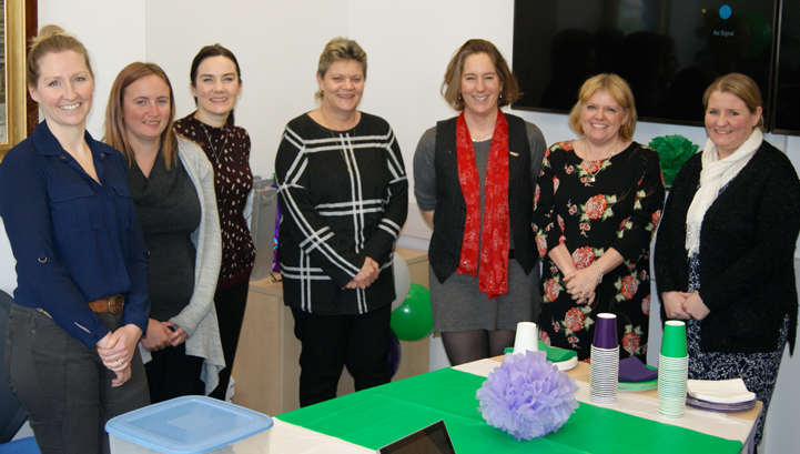 Nautilus members and staff celebrating International Women's Day 2018 at the union's head office in London. Image:Nautilus members and staff celebrating International Women's Day 2018 at the union's head office in London.