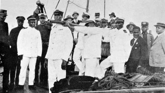 Crew members on the deck of the first Black Star Line ship, the UK-registered Yarmouth. Image: Wikimedia Commons Image:Crew members on the deck of the first Black Star Line ship, the UK-registered Yarmouth. Image: Wikimedia Commons