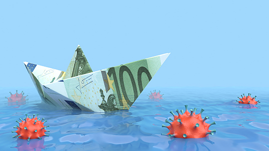 The Covid-19 pandemic has put mariners' finances all at sea. Image: Getty Images Image:The Covid-19 pandemic has put mariners' finances all at sea. Image: Getty Images
