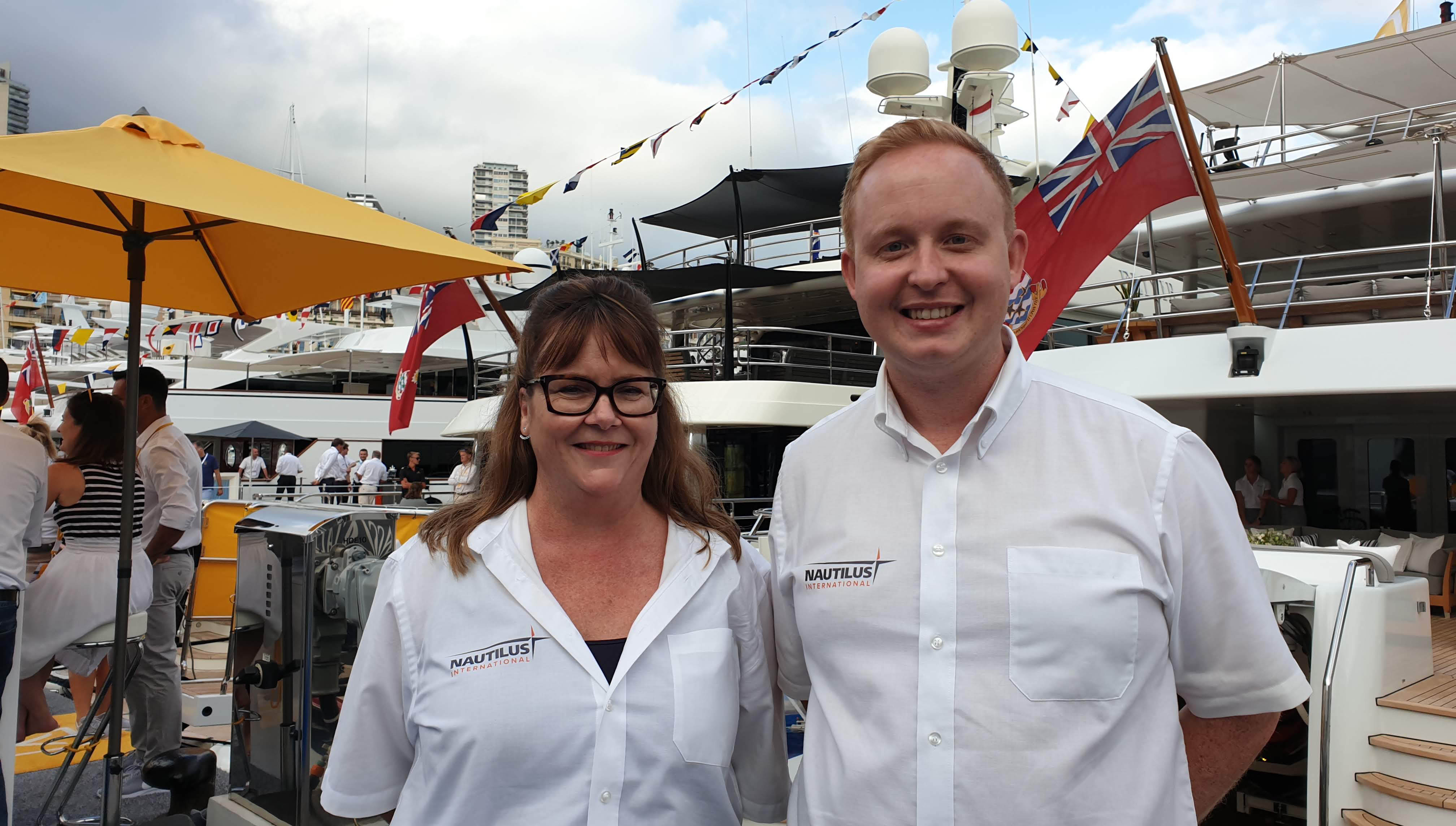 The Union’s sea service administrator Pauline Parry with international organiser Danny McGowan Image:The Union’s sea service administrator Pauline Parry with international organiser Danny McGowan