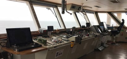 Bridge layout on a cargo ship. Image:Bridge layout on a cargo ship.