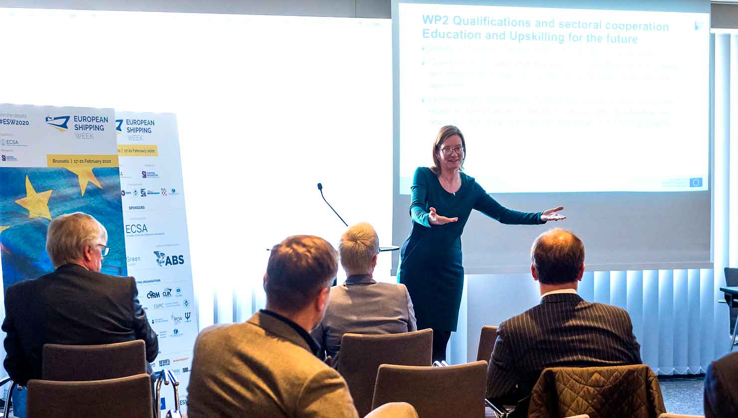 Susie Bogojevic-Simonsen, from the SIMAC training centre in Denmark at the SkillSea presentation Images: Andrew Linington Image:Susie Bogojevic-Simonsen, from the SIMAC training centre in Denmark at the SkillSea presentation Images: Andrew Linington