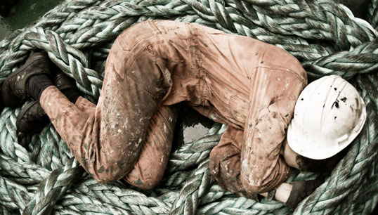 The report found 'work hours are either under-reported by seafarers, or work/rest hour records are manipulated later for compliance purposes'. Image: Getty Images Image:The report found 'work hours are either under-reported by seafarers, or work/rest hour records are manipulated later for compliance purposes'. Image: Getty Images