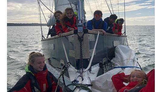 Students get outside the classroom for hands-on sailing experience. All images: CEC Image:Students get outside the classroom for hands-on sailing experience. All images: CEC