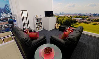 After: There's now comfortable seating, a TV, books to read and a magazine stand
Image:After: There's now comfortable seating, a TV, books to read and a magazine stand