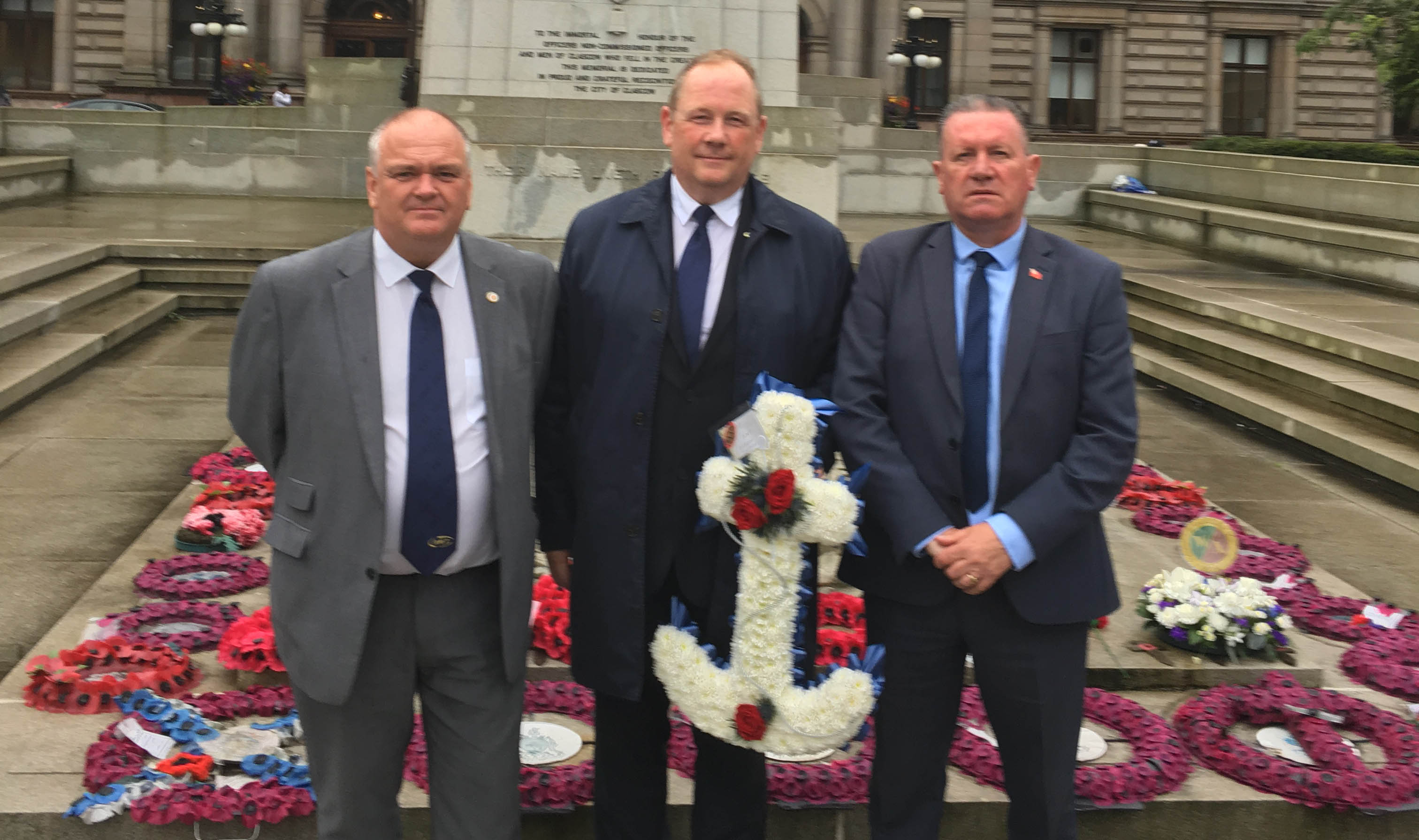 Nautilus national ferry organiser Micky Smyth (right) joins Brian Reynolds and Dan Henderson from the RMT union on MN Day in Glasgow Image:Nautilus national ferry organiser Micky Smyth (right) joins Brian Reynolds and Dan Henderson from the RMT union on MN Day in Glasgow
